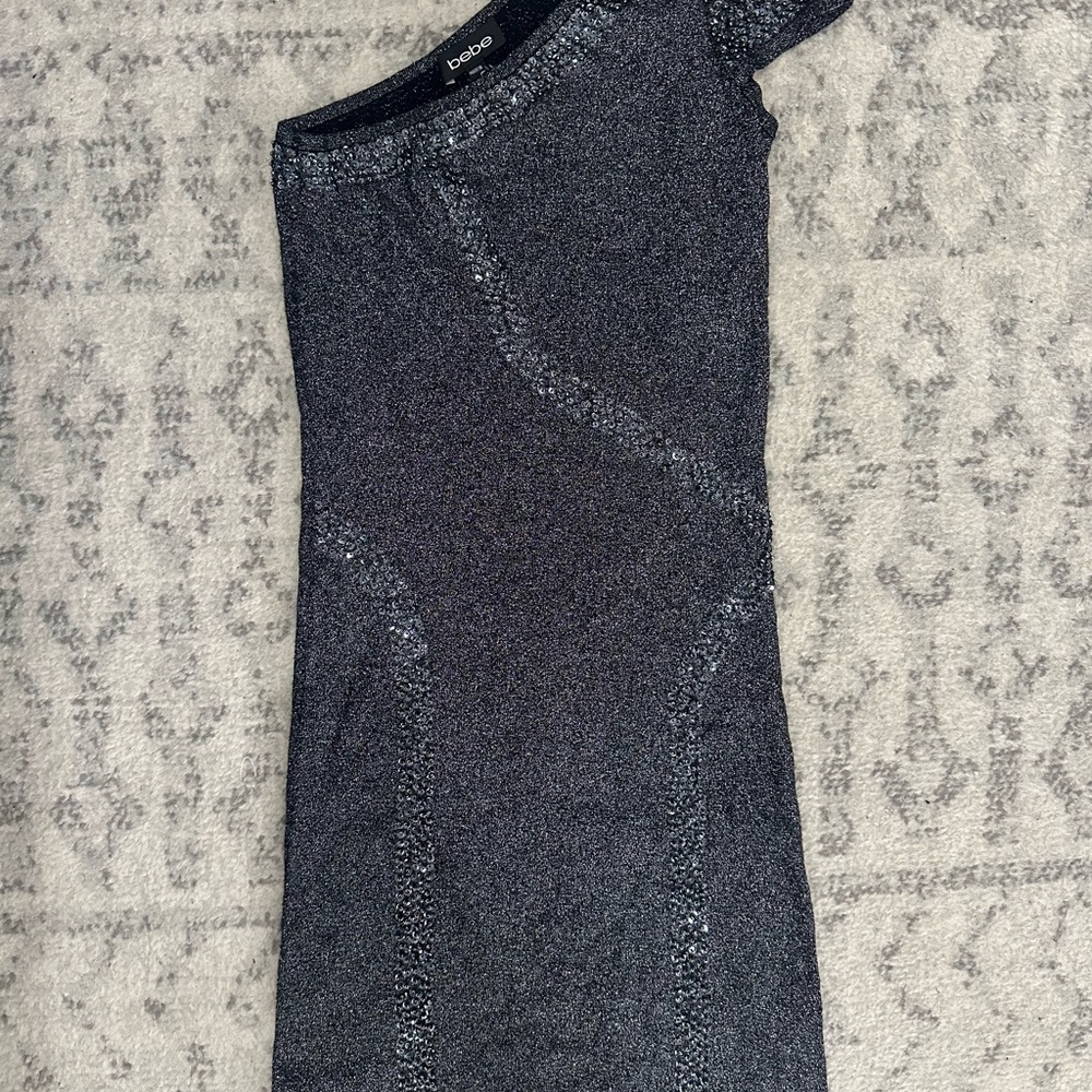 Bebe Dress - Sequins Details